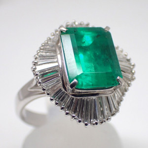 エメラルドリング4.16ct