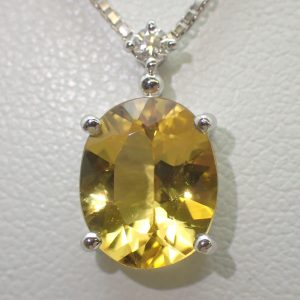ヘリオドールペンダント0.05ct