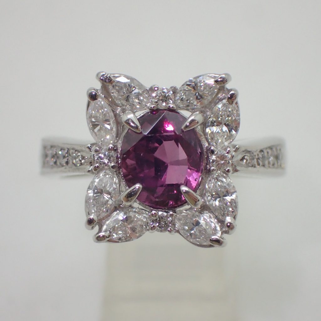 ピンクサファイアリング1.402ct
