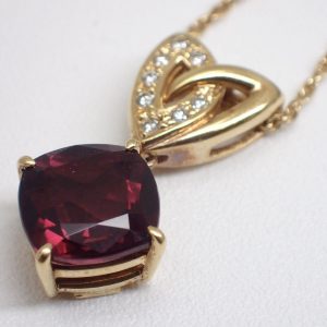天然ロードライトガーネットネックレス 4.44ct