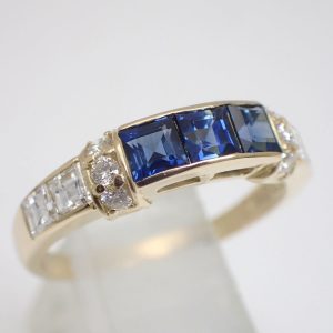 天然サファイアリング 0.66ct