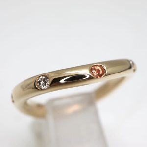 天然インペリアルトパーズリング 0.13ct