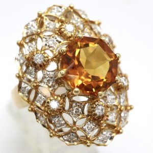 天然シトリンリング 2.06ct