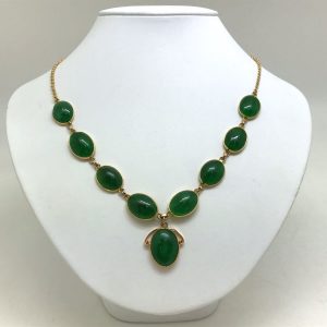 天然クォーツァイトネックレス 26.69g