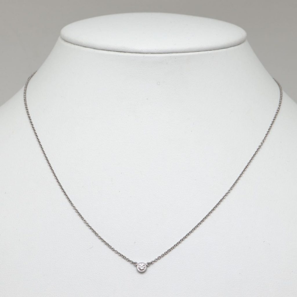 天然ダイヤモンドネックレス 2.4g