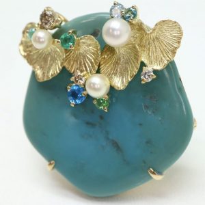 ターコイズブローチ32.97ct