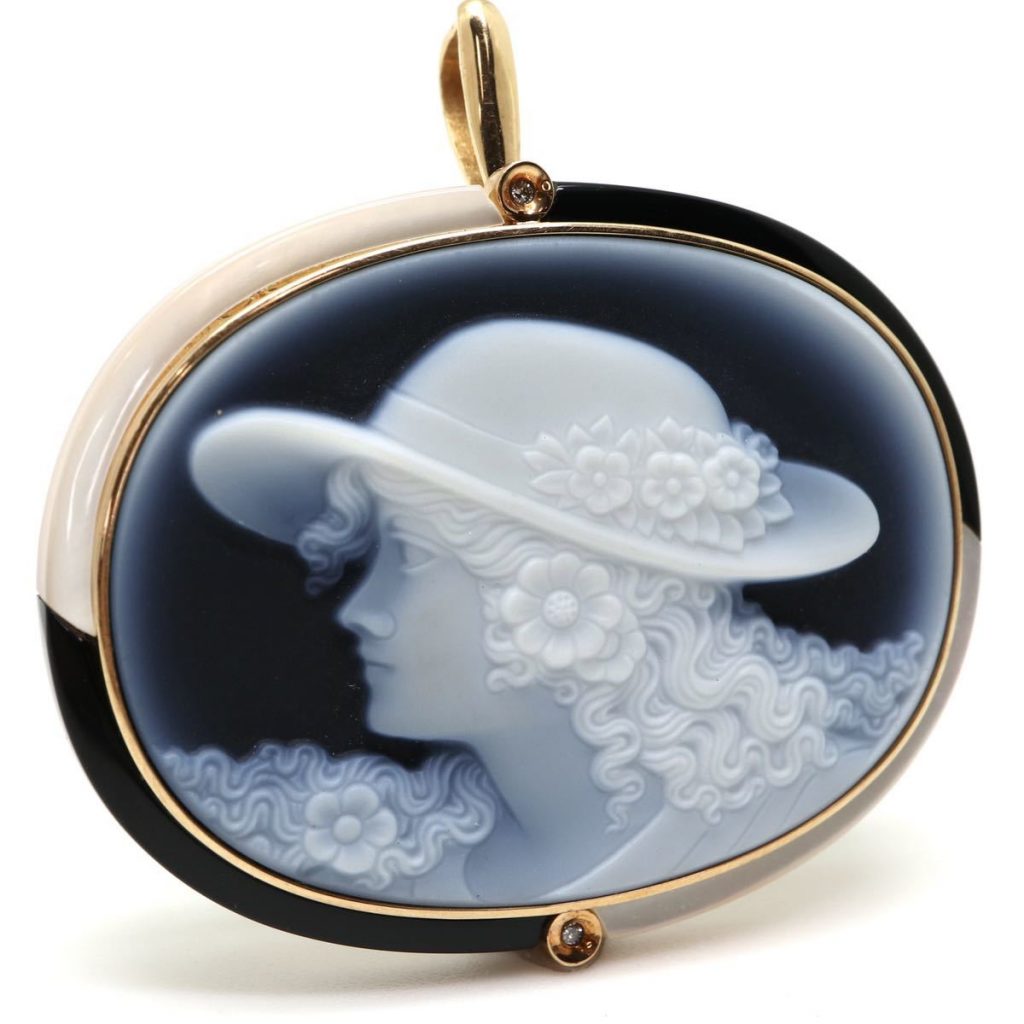 天然ストーンカメオ16.7g