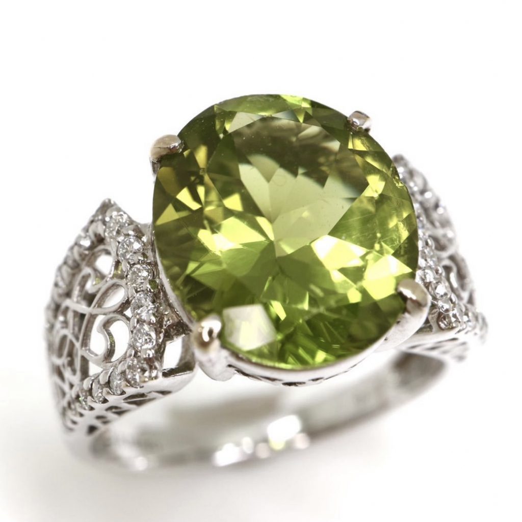 天然ペリドットリング