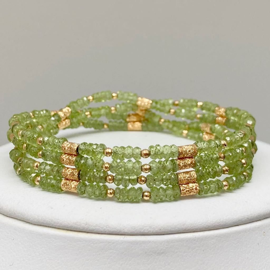 ペリドットブレスレット/ネックレス 12.1g 75.8cm
