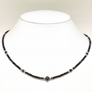 ブラックダイヤモンドネックレス 25.00ct