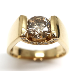 天然ダイヤモンドリング 0.766ct