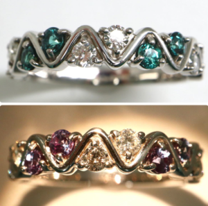 アレキサンドライトリング 0.28ct