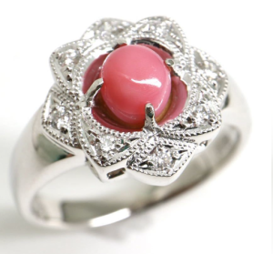 コンクパールリング 0.81ct