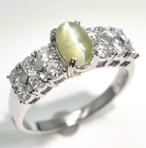 クリソベリルキャッツアイリング 1.08ct