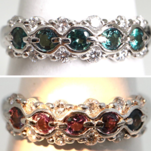 アレキサンドライトリング 0.31ct