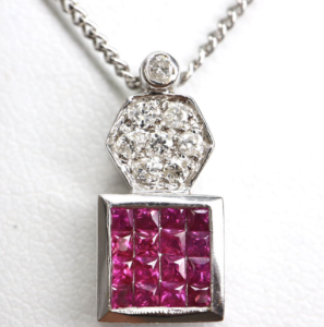 ルビー/ダイヤモンドネックレス 0.43ct