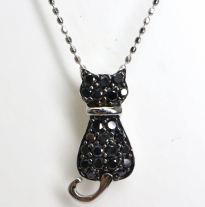 ブラックダイヤモンドネックレス 0.35ct