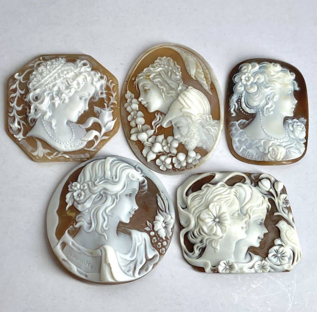 シェルカメオ5点おまとめ33.5g