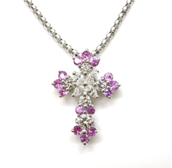 ピンクサファイアネックレス4.5ｇ