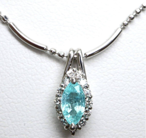 パライバトルマリン/ダイヤモンドネックレス5.0g