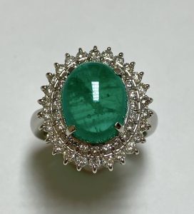 エメラルド　リング　5ct