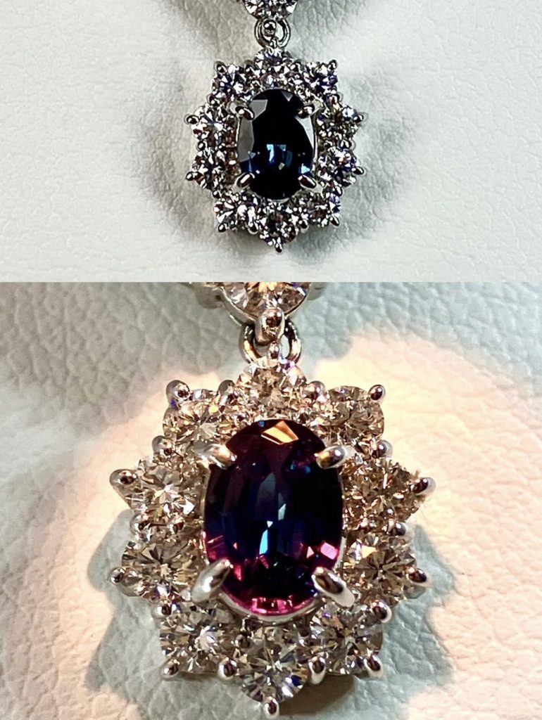 アレキサンドライト ネックレス　0.58ct