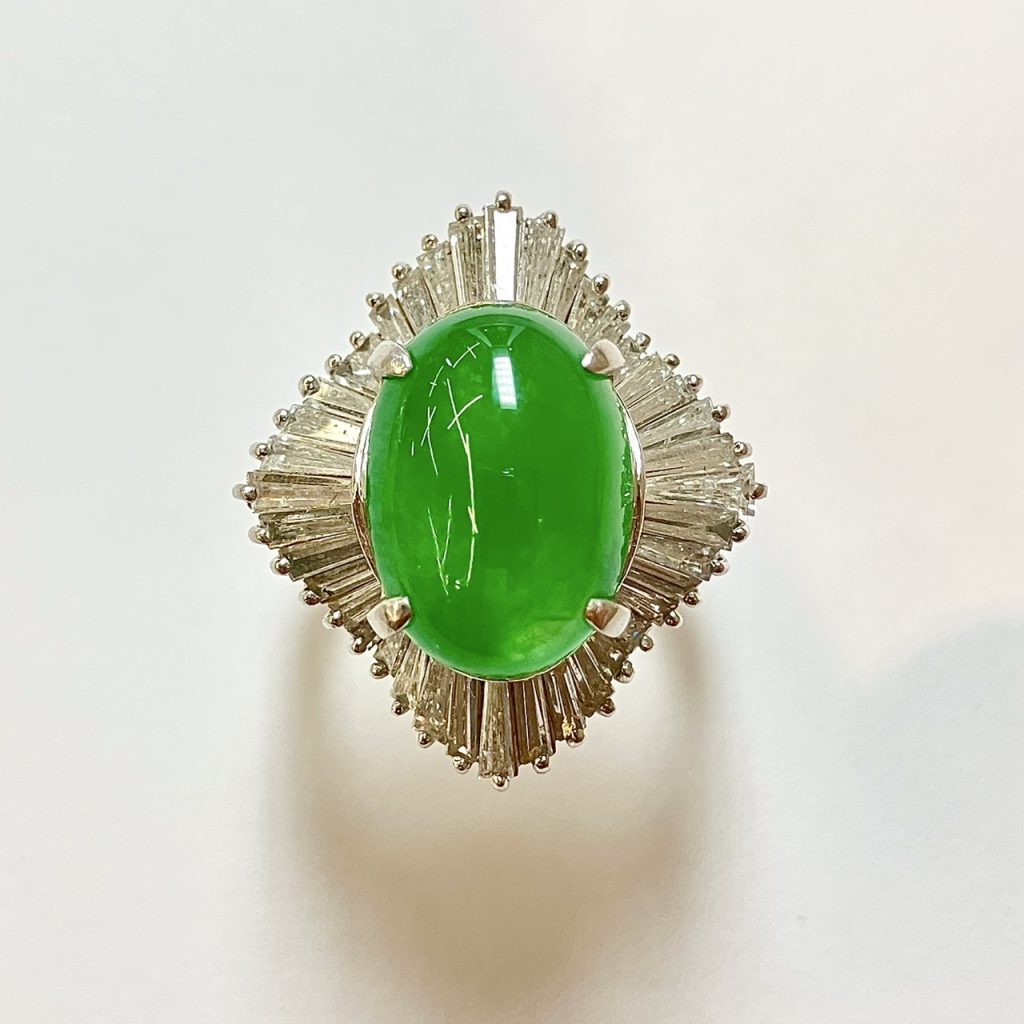 ラベンダー本翡翠 9.807ctの買取実績｜色石BANK