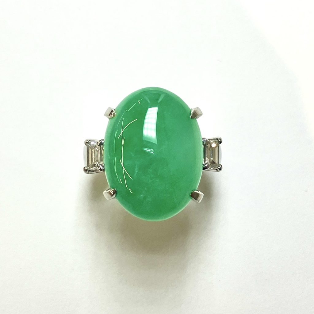 翡翠 ラベンダー本翡翠 9.807ctの買取実績｜色石BANK