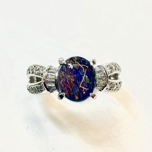 ブラックオパール　1.59ct　リング
