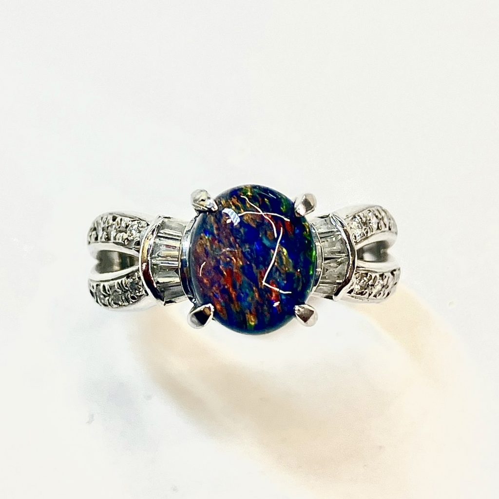 ブラックオパール　1.59ct　リング