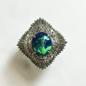 ブラックオパール　2.24ct　リング