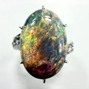 ブラックオパール　6.43ct　リング