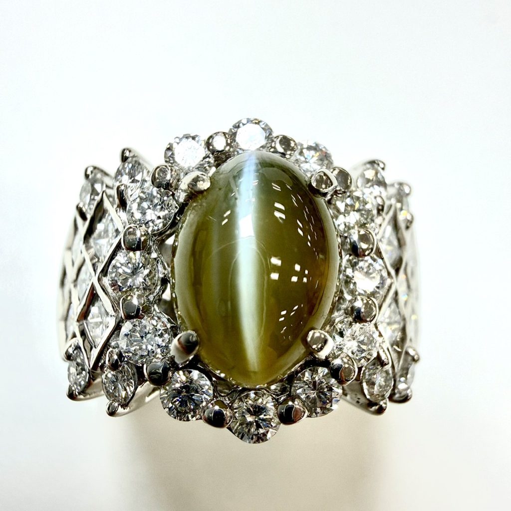 クリソベリル　4.03ct　リング