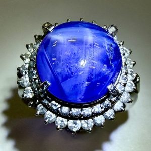 スターサファイア　11.9ct　リング
